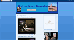 Desktop Screenshot of bodrumkalesikonserleri.blogspot.com