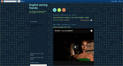 Desktop Screenshot of englishamongfriends.blogspot.com