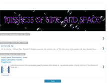 Tablet Screenshot of mistressoftimeandspace.blogspot.com
