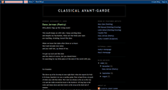 Desktop Screenshot of classicalavantgarde.blogspot.com