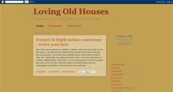 Desktop Screenshot of lovingoldhouses.blogspot.com