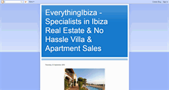 Desktop Screenshot of everythingibiza-properties-for-sale.blogspot.com