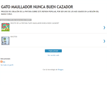 Tablet Screenshot of gatomaulladornuncabuencazador.blogspot.com