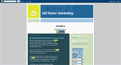 Desktop Screenshot of billfostermarketing.blogspot.com