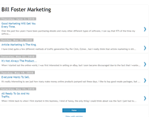 Tablet Screenshot of billfostermarketing.blogspot.com
