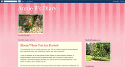 Desktop Screenshot of anniebsdiary.blogspot.com