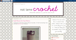 Desktop Screenshot of notlamecrochet.blogspot.com