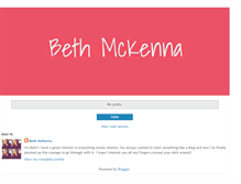 Tablet Screenshot of bethmckenna.blogspot.com