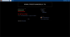 Desktop Screenshot of freefunworlds.blogspot.com