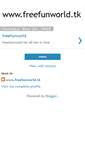 Mobile Screenshot of freefunworlds.blogspot.com