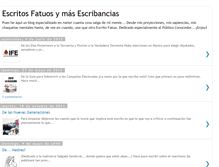 Tablet Screenshot of escritosfatuos.blogspot.com