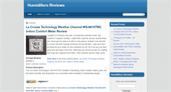 Desktop Screenshot of humidifiersreviews.blogspot.com
