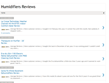 Tablet Screenshot of humidifiersreviews.blogspot.com