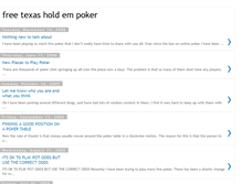 Tablet Screenshot of freetexasholdempoker.blogspot.com