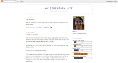 Desktop Screenshot of mysedentarylife.blogspot.com