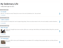Tablet Screenshot of mysedentarylife.blogspot.com