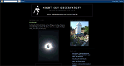 Desktop Screenshot of nightskyobservatory.blogspot.com