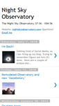 Mobile Screenshot of nightskyobservatory.blogspot.com
