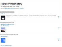 Tablet Screenshot of nightskyobservatory.blogspot.com