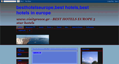 Desktop Screenshot of besthotelseurope.blogspot.com