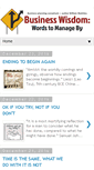 Mobile Screenshot of businesswisdom101.blogspot.com