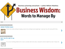 Tablet Screenshot of businesswisdom101.blogspot.com