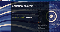 Desktop Screenshot of christiansanswers.blogspot.com