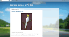 Desktop Screenshot of cockatielpetbird.blogspot.com