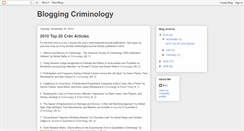 Desktop Screenshot of bloggingcriminology.blogspot.com