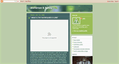 Desktop Screenshot of anchersonandfamily.blogspot.com