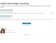 Tablet Screenshot of healthyfoodchangeseverything.blogspot.com