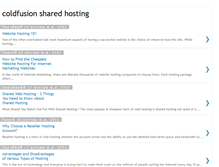 Tablet Screenshot of coldfusion-shared-hosting.blogspot.com