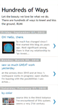 Mobile Screenshot of hundredsofways.blogspot.com