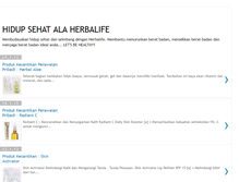 Tablet Screenshot of hidupsehat-herbalife.blogspot.com