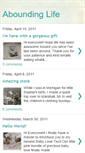 Mobile Screenshot of aboundinglife.blogspot.com