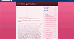 Desktop Screenshot of fibroidcystsuterus.blogspot.com