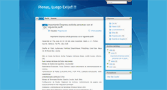 Desktop Screenshot of piensoluegoexijo.blogspot.com