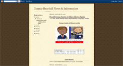 Desktop Screenshot of cosmicbaseball.blogspot.com