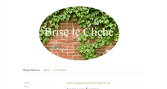 Desktop Screenshot of briselecliche.blogspot.com