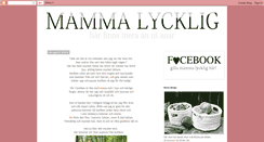 Desktop Screenshot of mamma-lycklig.blogspot.com