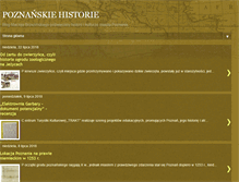 Tablet Screenshot of poznanskiehistorie.blogspot.com