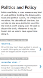 Mobile Screenshot of politics-and-policy.blogspot.com