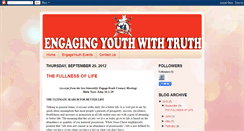 Desktop Screenshot of engagingyouthnow.blogspot.com