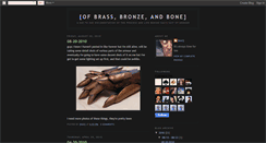 Desktop Screenshot of of-bronze-and-bone.blogspot.com