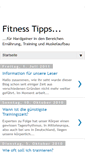Mobile Screenshot of fitness-tipps.blogspot.com