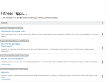 Tablet Screenshot of fitness-tipps.blogspot.com