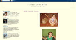 Desktop Screenshot of littlejunebaby.blogspot.com