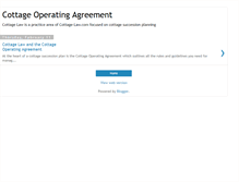 Tablet Screenshot of cottageoperatingagreement.blogspot.com