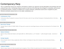 Tablet Screenshot of contemporaryharp.blogspot.com