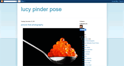 Desktop Screenshot of lucypinderpose.blogspot.com